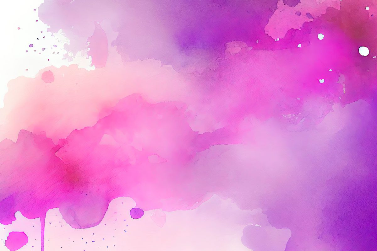 Abstract watercolor painting in shades of pink, purple, and white, with soft blending and textured gradients from Greenway Lane Art Studio, creating an ethereal, dreamy effect with delicate splatters.